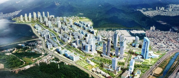 부산 센텀2지구 도시첨단산업단지 조감도. (출처 : 부산시)